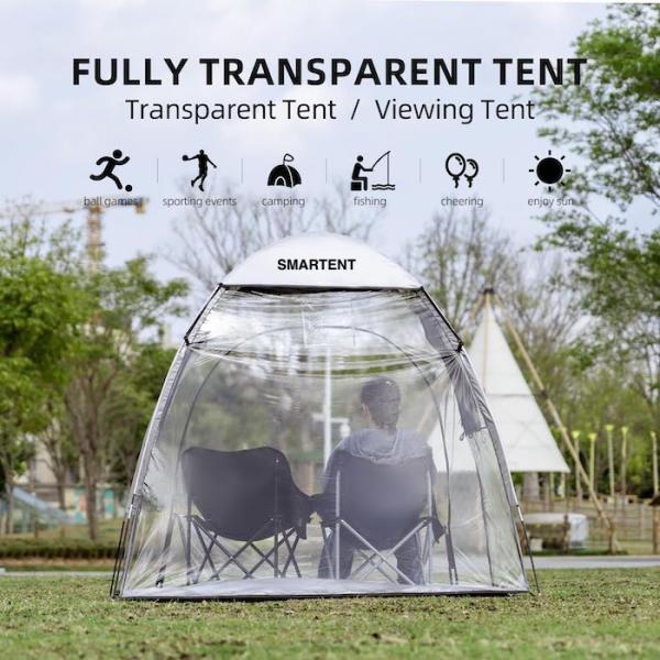 Outdoor 62.99*51.18*70.86Inch Waterproof Transparent PVC UV Protection Quick Set Up Sports Tents