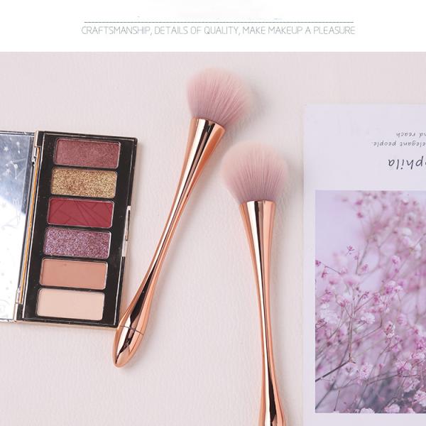 PU New Material Handle Wool Makeup Brushes Perfectly Shaped Brush Heads