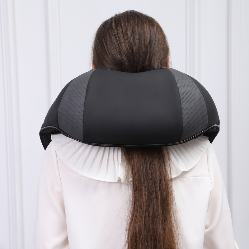 6D 6Head Mini Relief Multi-Modes Portable Heating Neck Massager Intelligent Tapping Neck Shoulder Massager