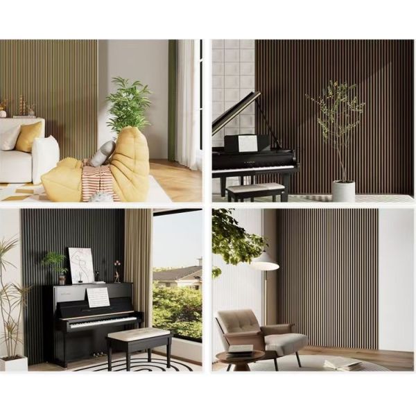 Modern Acoustic Wall Panels Solid Wood Acoustic Foam Acoustic Slat Wood Wall