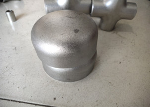 TP304 80 Inch ASME B16.9 Pipe Fittings Cap , Stainless Steel Pipe Caps