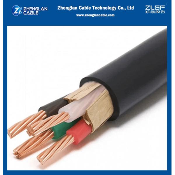 0.6/1kV 3+2 Cores XLPE Insulated PVC Sheathed Unarmoured Copper Cable IEC 60228 IEC 60502-1