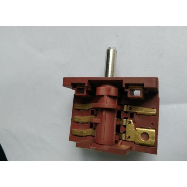 Metal Shafts Oven Rotary Switch Brass Terminals Pa66 16A 10,000CYCLES