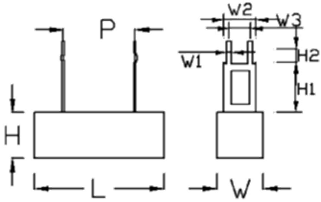 SQZ Vertical Ceramic Cement Resistor For Power Supply 10W 20W 30W 2R5 J 5%