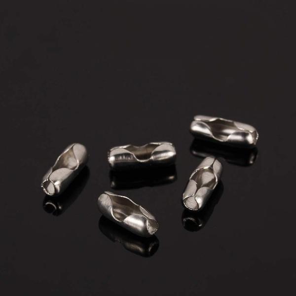 Roller Chain Essential 2.4mm Stainless Steel Silver Ball Chain with Custom Length