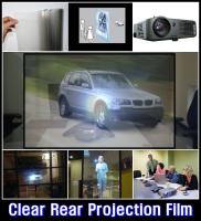 filme transparente da projeção do medidor 1.52x5, folha holográfica da tela de projeção traseira