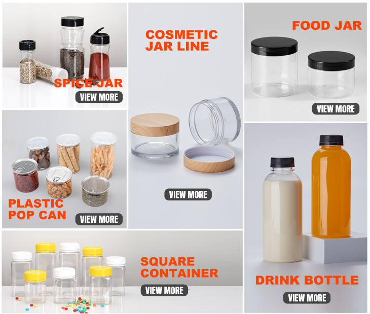 Multi Sizing 180ml To 2500ml Plastic Pop Top Cans For Food With Easy Open Lids Pet Jar, Ring Pull Top Can