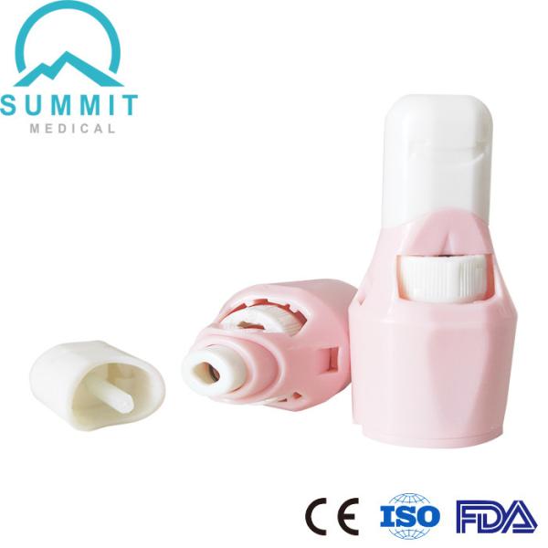 Bistouri réglable de sécurité avec 5 arrangements de profondeur, 28G, rose, 50 PCs par boîte