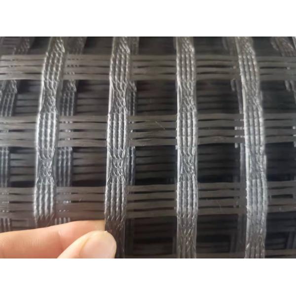 Geogrid de pavimento de carretera de fibra de vidrio con revestimiento de betún, geogrid anti-fisuras 100KN