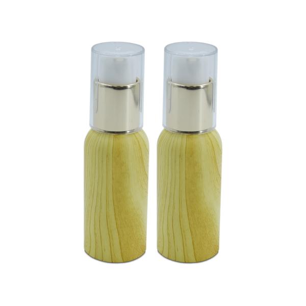 200ml Bamboo Cosmetic Containers 18/400 Airless Pump Cream Jar 18mm