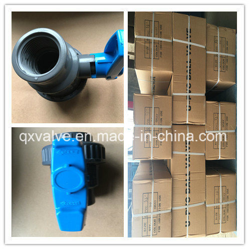 1/2 дюйма до 4 дюймов Пластиковый UPVC Single Union Ball Valve с фиксированным шаром и EPDM O-Ring