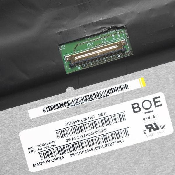 WUXGA TFT LCD Display Panel 14.0 Inch 30 Pin eDP Display 1920x1200 For Laptop And Industrial Applications