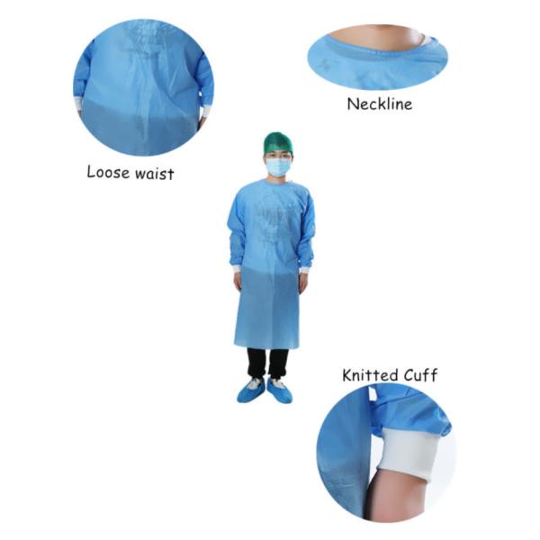 Одежды Ворквеар ПП устранимые медицинские, больница хирургическая Скрубс не сплетенный