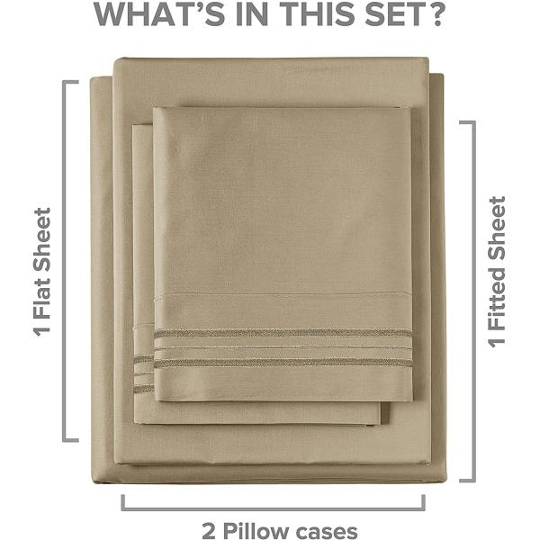 Extra Soft Woven Hotel Luxury Bed Sheets 1.5-2 Kg Deep Pockets Breathable Cooling