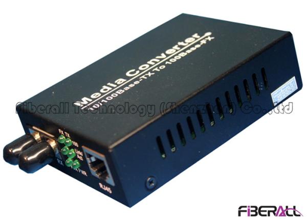 10/100M Dual Fiber 1310nm Optical Media Converter With 1x9 Optical Transceiver SM 40Km