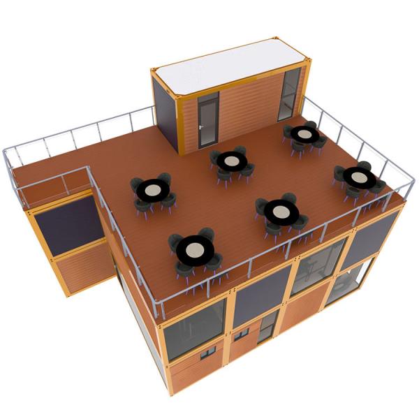 Villa démontable Container de design moderne maisons de luxe de 40 pieds maison de bureaux