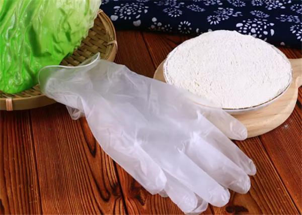 PVC Powder Free Vinyl Disposable Medical Examination Gloves With Smooth Touch