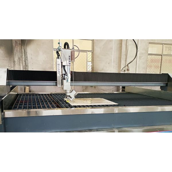 Five Axis Waterjet Stone CNC Engraving/Cutting Machine Core Components Engine Motor Bearing Gear Pump PLC High Safety ZEUS Brand