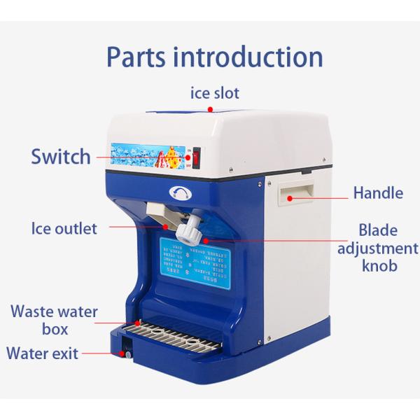 Электрические дробилки для ледоколов дробилки для леда бритвы с лезвиями из нержавеющей стали 304