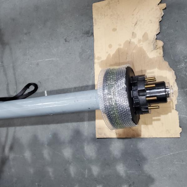 Цапфа сверхмощного круглого трейлера трубки прямая 15000 фунтов с тормозами 12,25 дюймов