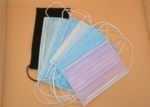Earloop Disposable Non Woven Face Mask / Medical 3 Ply Disposable Blue Mask