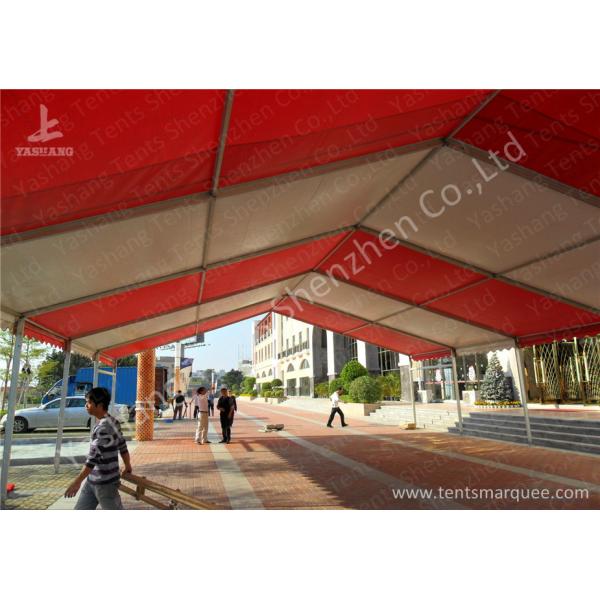 Uv Resistant 8 By 21 Backyard Big Outdoor Party Tent White Mixed Red Color