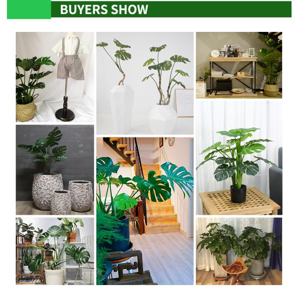 80cm Artificial Monstera Potted Plant No Nursing Low Maintenance