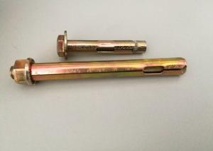 carbon steel material flange nut sleeve anchor good quality yellow zinc plated