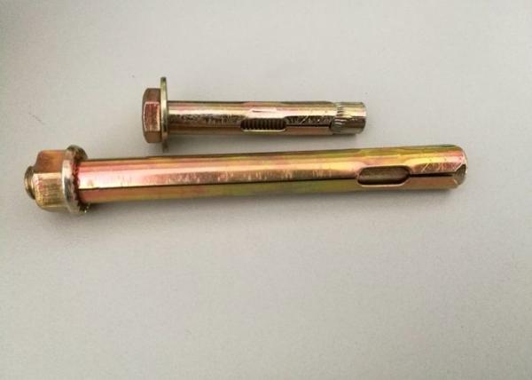 carbon steel material  flange nut sleeve anchor good quality yellow zinc plated M8-M24 used fasteners