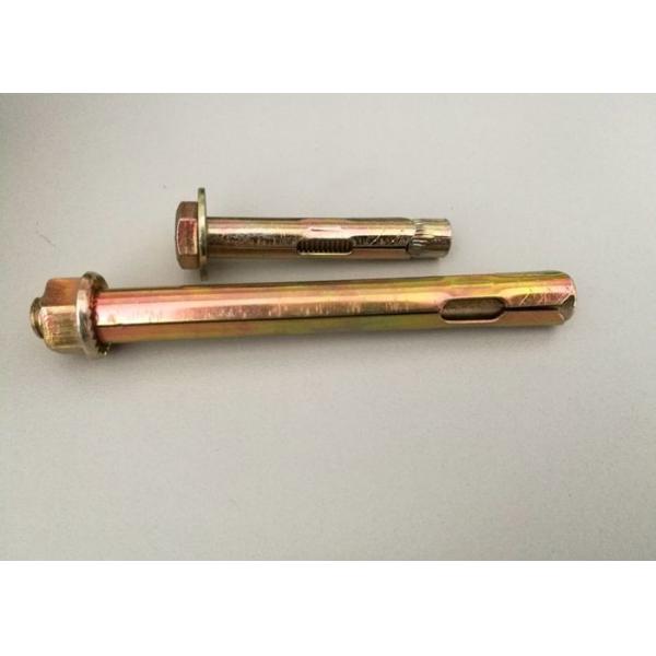 carbon steel material  flange nut sleeve anchor good quality yellow zinc plated M8-M24 used fasteners