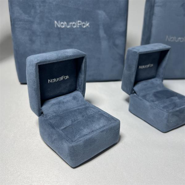 Pale Blue Luxury Jewelry Packaging Boxes Decorative Necklace Bracelet Earring Gift Box