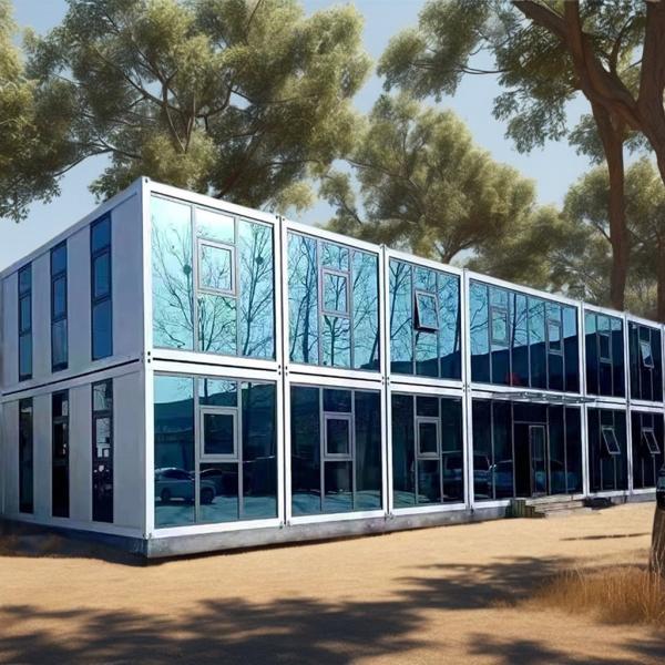 Casa de contenedores de paquetes planos Instalación rápida y fácil con una estructura de acero fuerte y duradera