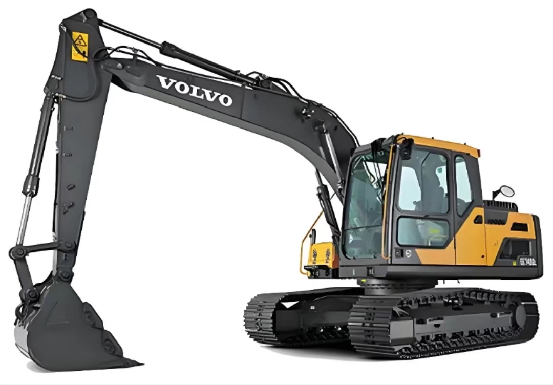 Желтый вторую руку Vollvo EC120D гидравлический экскаватор для тяжелых дорожных применений