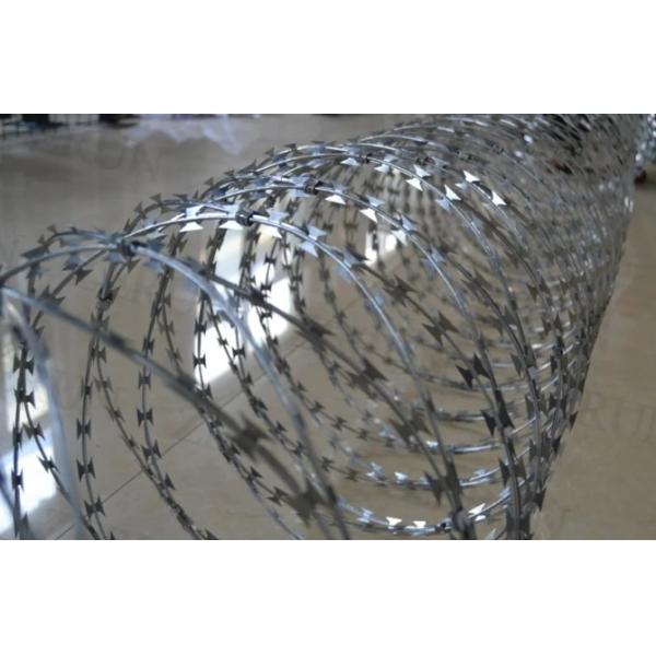 Galvanized PVC Stainless Steel Concertina Razor Barbed Wire Bto-22 Bto-60 Cbt-65 Fencing Wire Price