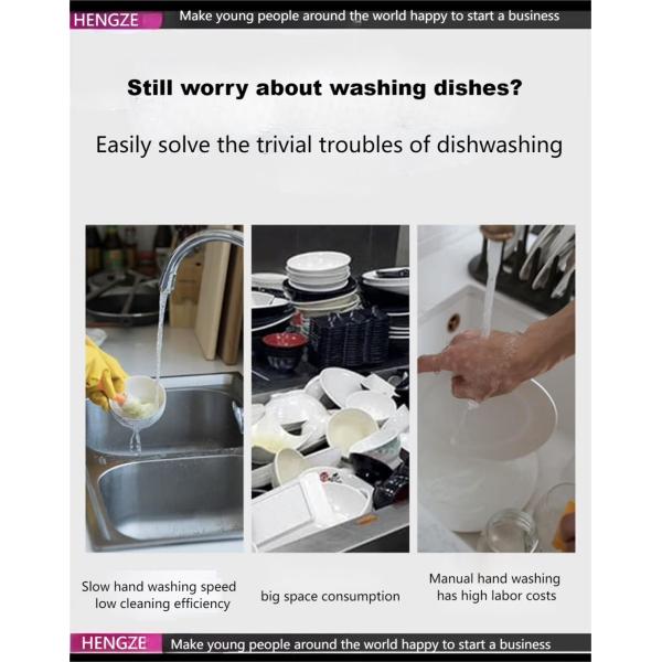 Customized Drawer Dishwasher Machine Automatic Uncovery Dish Washing