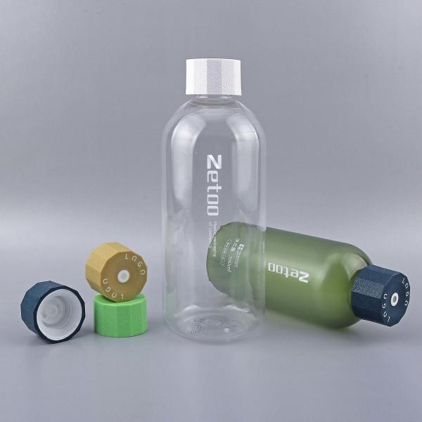 Transparent Plastic Cosmetic Bottle Round Cream Plastic Bottle 250ml / 300ml