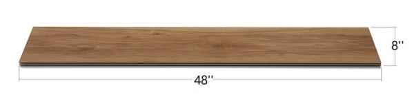SPC Interlock Vinyl Floor 8X48 Wear Layer 0.3mm Enviromental friendly