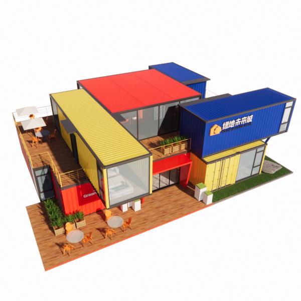 Galvanized Steel Square Tubes Main Structure for Customization Modern Prefab Container Houses Aluminum Alloy Windows