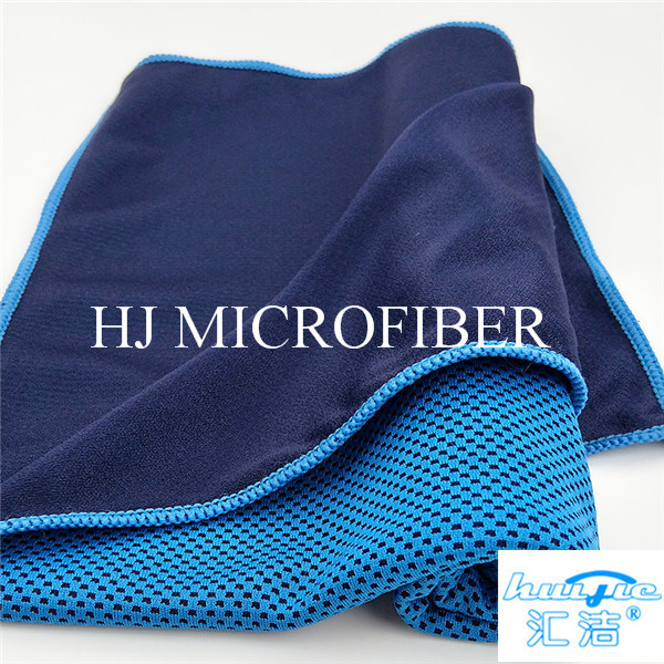 Factory Direct Microfiber Cleaning Cloth Blue Color Colorful Beach Square Towel 40*60cm