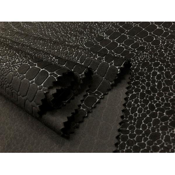 Материал 250ГСМ бархата темного Брауна картины аллигатора связал супер нежность тесьмой