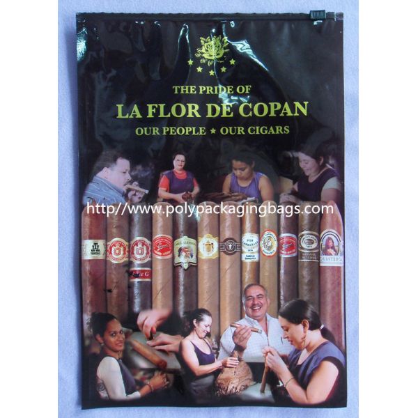 Zip Lock Re-Sealable Cigar Bags With Slider To Keep Cigars Fresh