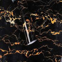 Black And Gold Marble Effect Wallpaper Waterproof 3D PVC Marble Effect Vinyl Wallpaper