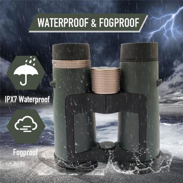 10x42 ED Glass Night Binoculars Nitrogen Filled Waterproof Nocturnos Binoculars Telescope