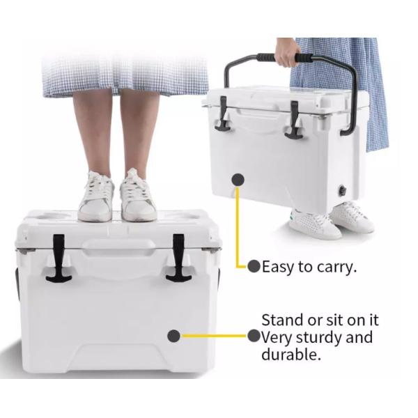OEM 25QT портативное Roto отлил коробку в форму льда 51.6x33.6x38.3cm