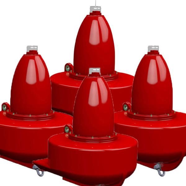 Boia de navegação de plástico Boia de navegação flutuante Boia de marcação Boia