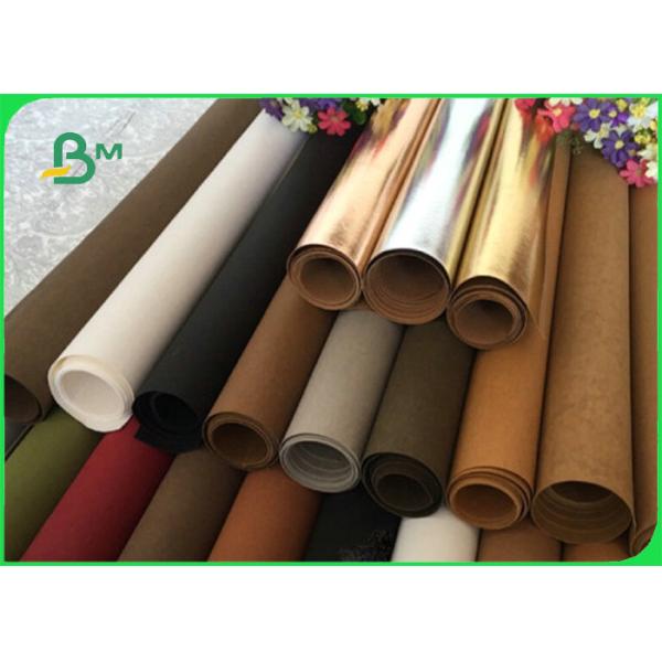 0.55mm Durable Washable Fiber - Based Textured Kraft Paper Multi Coloured