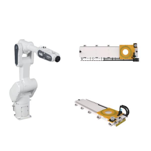 6 eixos ABB CRB 1300-11 Braço robótico com trilhos de guia e manipulador como robô colaborativo ABB