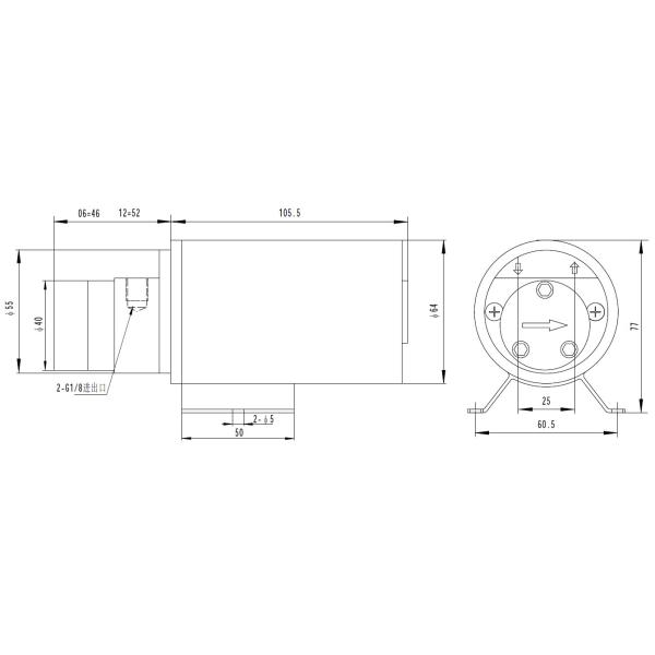 FLOWDRIFT DC Electric Brush Motor Drive High Pressure Stainless Steel Gear Pump KGP-06M Series