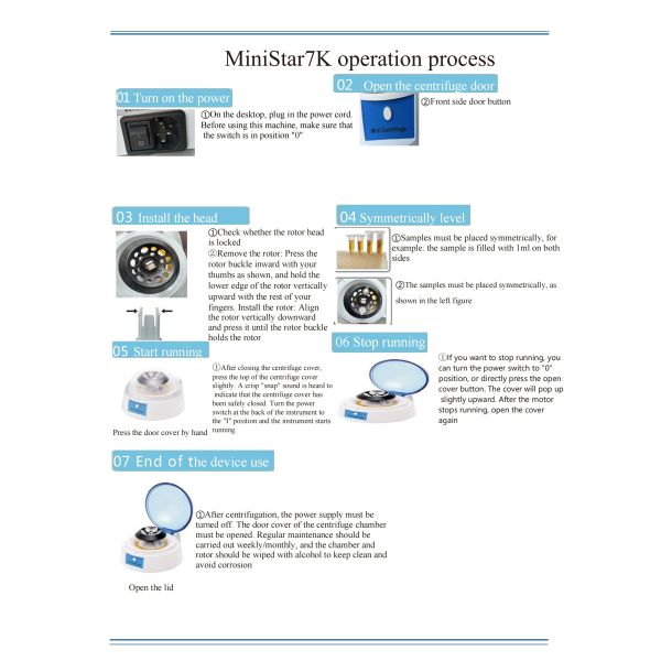 High Speed PRP Centrifuge Device Compact Centrifuge Lab Equipment 7000rpm With Brushless Motor