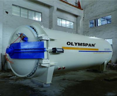 Autoclave composta com bloco do limite e válvula e bloqueio de segurança